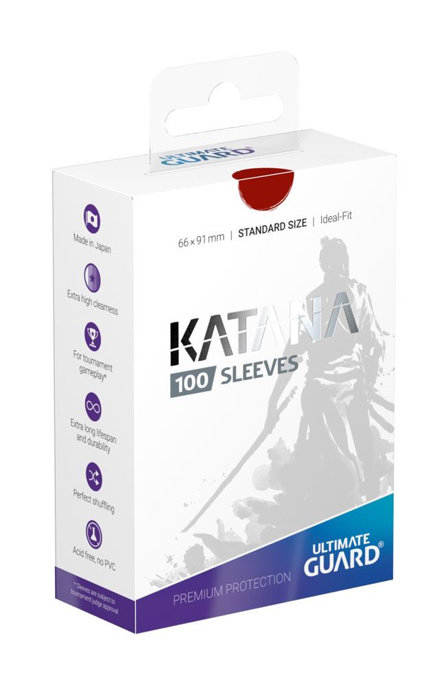 Ultimate Guard Ultimate Guard Katana Sleeves Standard Size (100) - Red