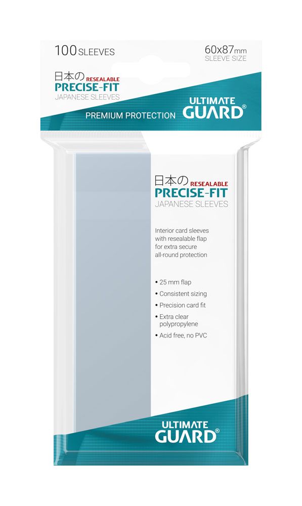 Ultimate Guard Ultimate Guard Precise-Fit Sleeves Japanese Size (100) - Resealable