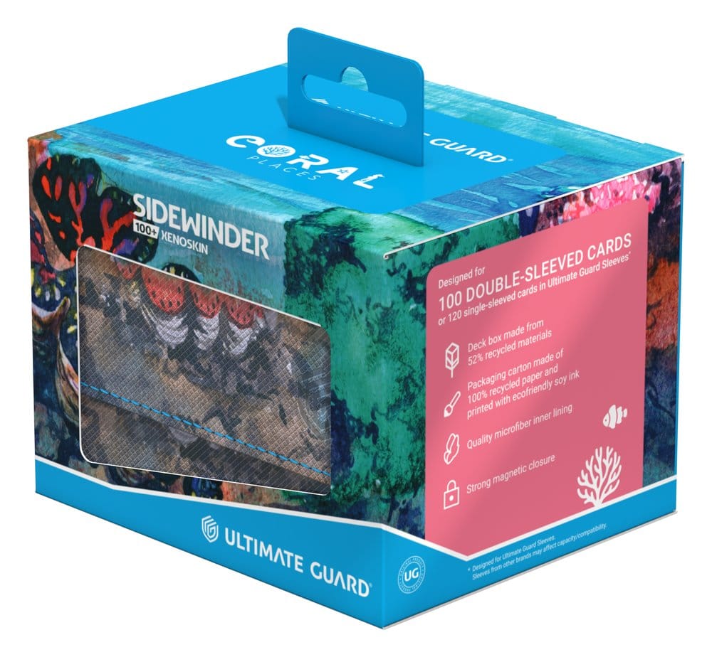 Ultimate Guard Ultimate Guard Sidewinder 100+ Xenoskin "Coral Places" - Seablue Hush