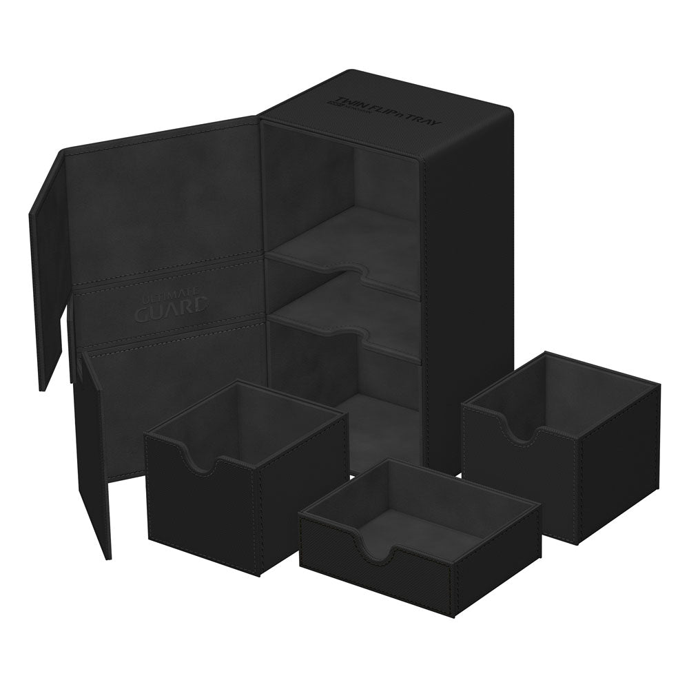 Ultimate Guard Ultimate Guard Twin Flip'n'Tray 200+ Xenoskin - Black