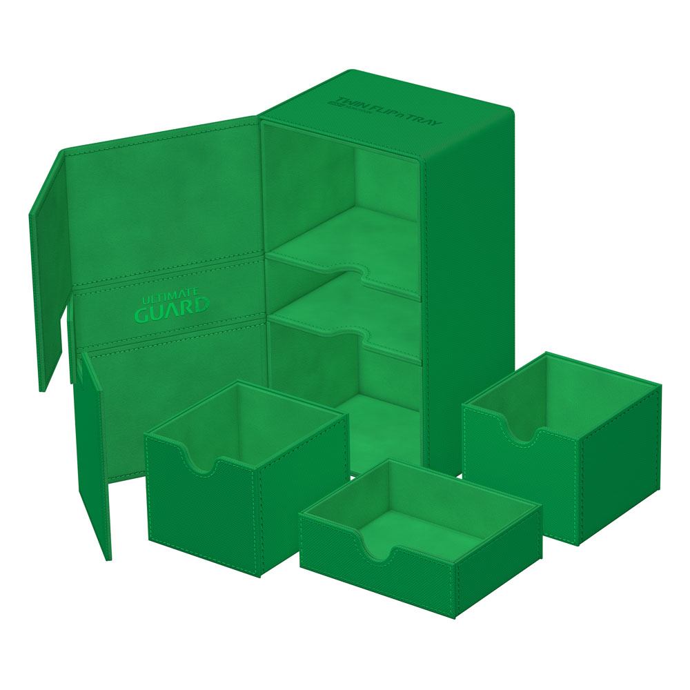 Ultimate Guard Ultimate Guard Twin Flip'n'Tray 200+ Xenoskin - Green