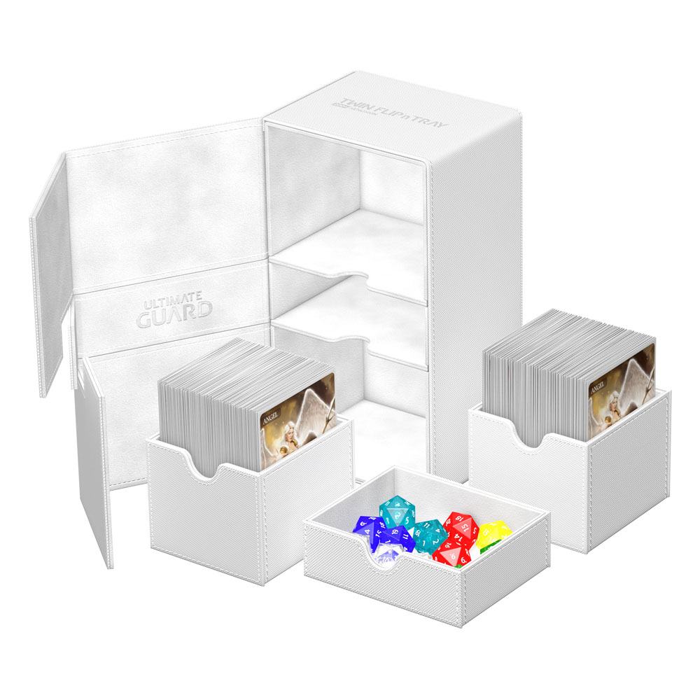 Ultimate Guard Ultimate Guard Twin Flip'n'Tray 200+ Xenoskin - White