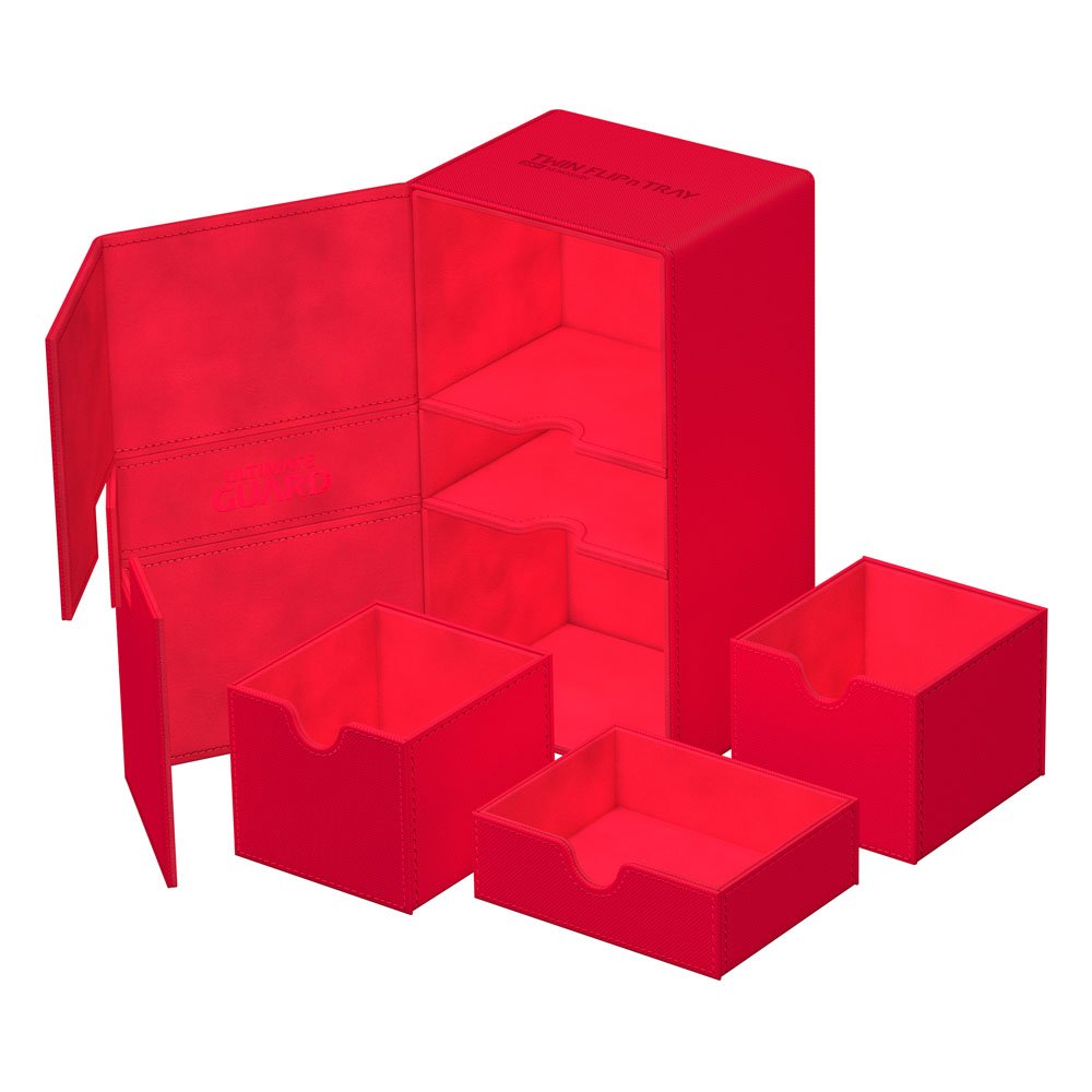 Ultimate Guard Ultimate Guard Twin Flip'n'Tray 200+ Xenoskin - Red