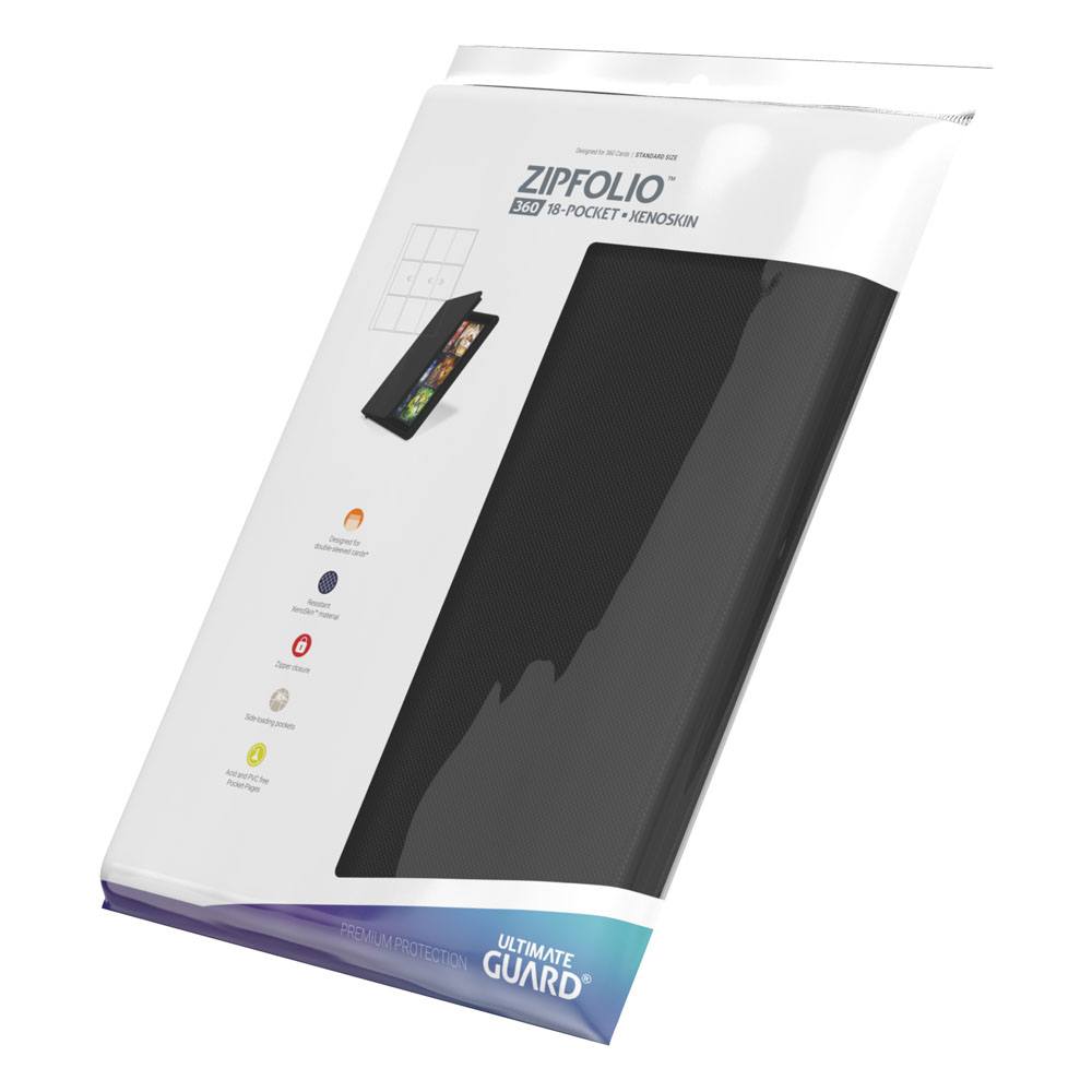 Ultimate Guard Ultimate Guard Zipfolio 360 18-Pocket Xenoskin - Black