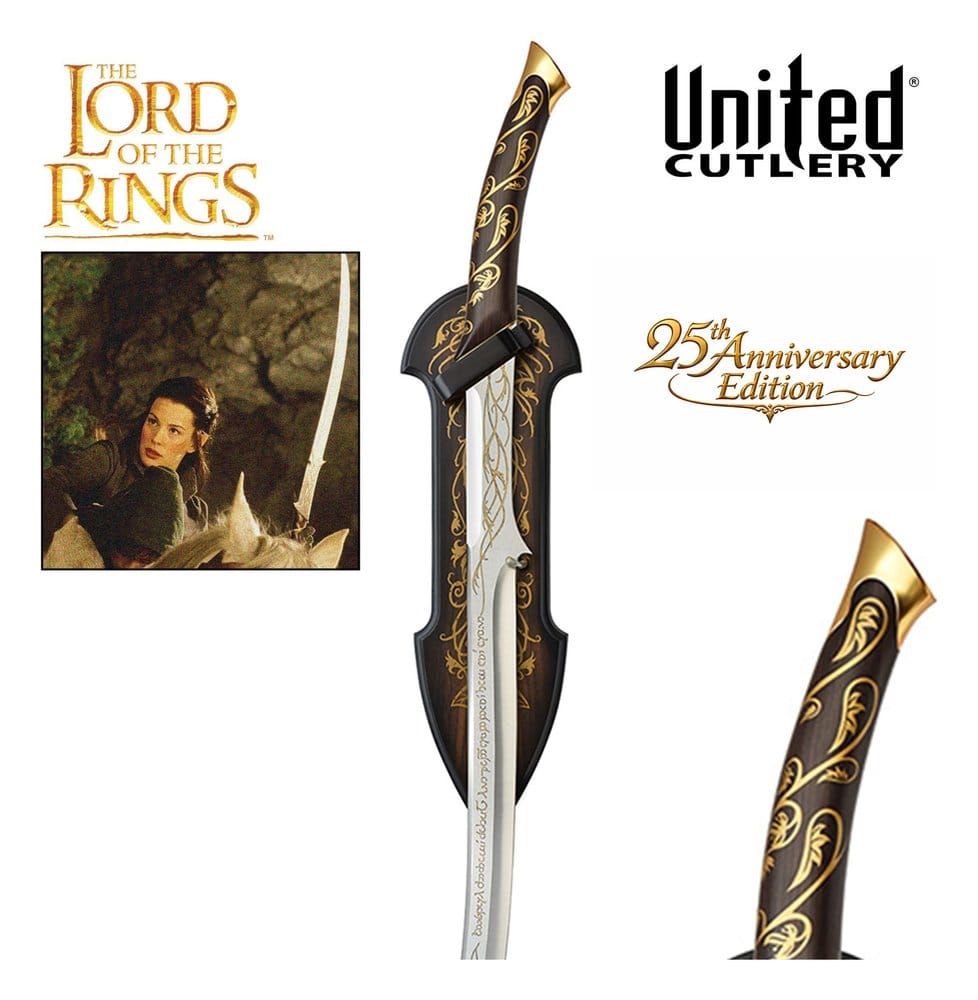 United Cutlery Herr Der Ringe Arwens Schwert Hadhafang 25th Anniversary Edition Replik