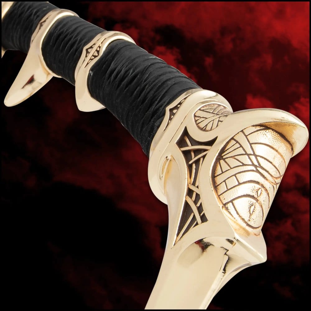 United Cutlery Swords of the Ancients Kit Rae Savathos-Mithrodin Kriegsschwert Gold Version Replik