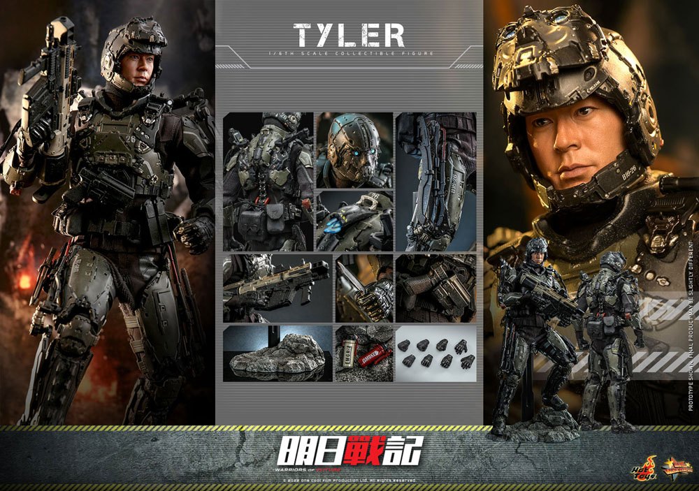 Warriors of Future Movie Masterpiece Actionfigur 1/6 Tyler 31 cm Hot Toys