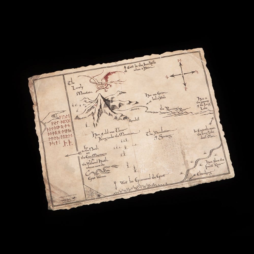 Weta Workshop Der Hobbit Thorin’s Map Exklusive Limited Edition Kunstdruck