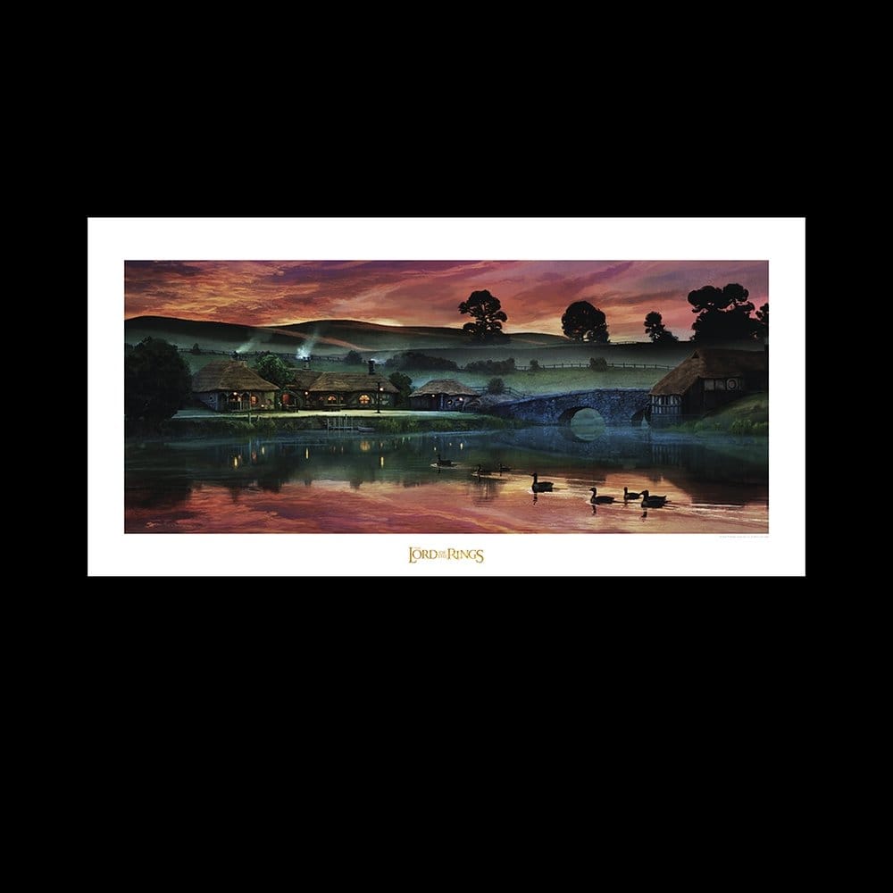 Weta Workshop Herr der Ringe Return to the Green Dragon Inn Kunstdruck