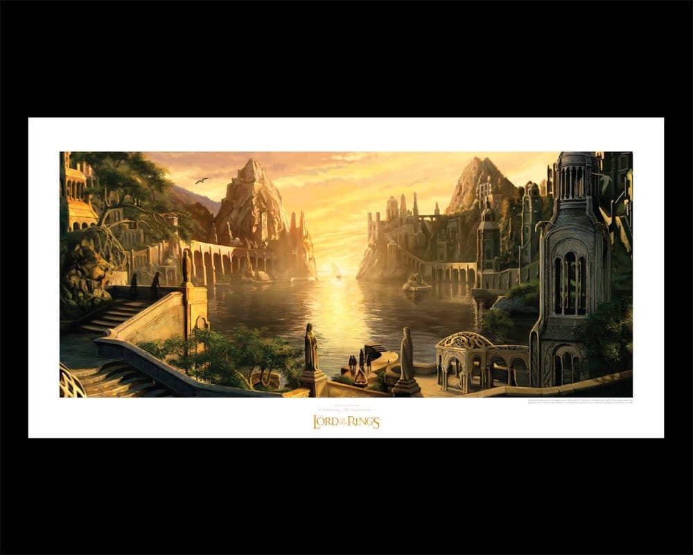 Weta Workshop Herr der Ringe The Grey Havens Kunstdruck