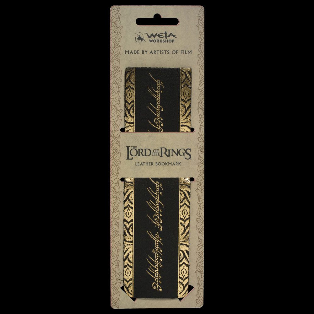 Weta Workshop Herr der Ringe The One Ring Leder Inscription Lesezeichen