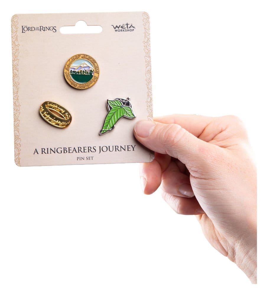 Weta Workshop Herr der Ringe Trilogie A Ringbearer's Journey Pin-Set