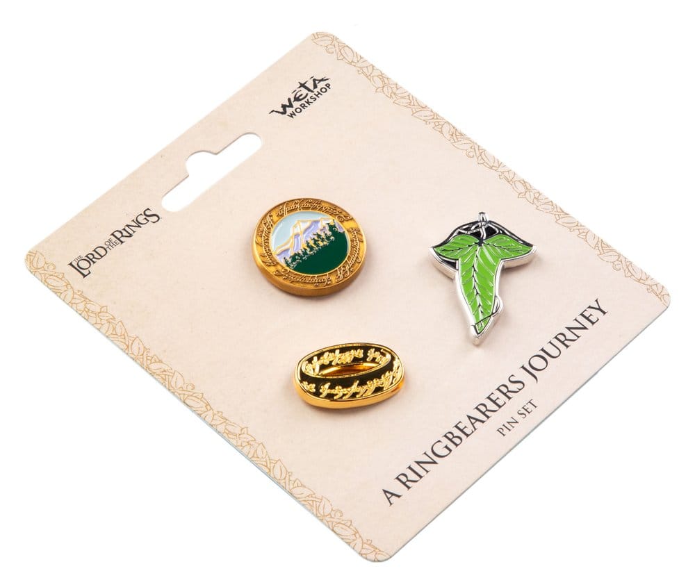 Weta Workshop Herr der Ringe Trilogie A Ringbearer's Journey Pin-Set