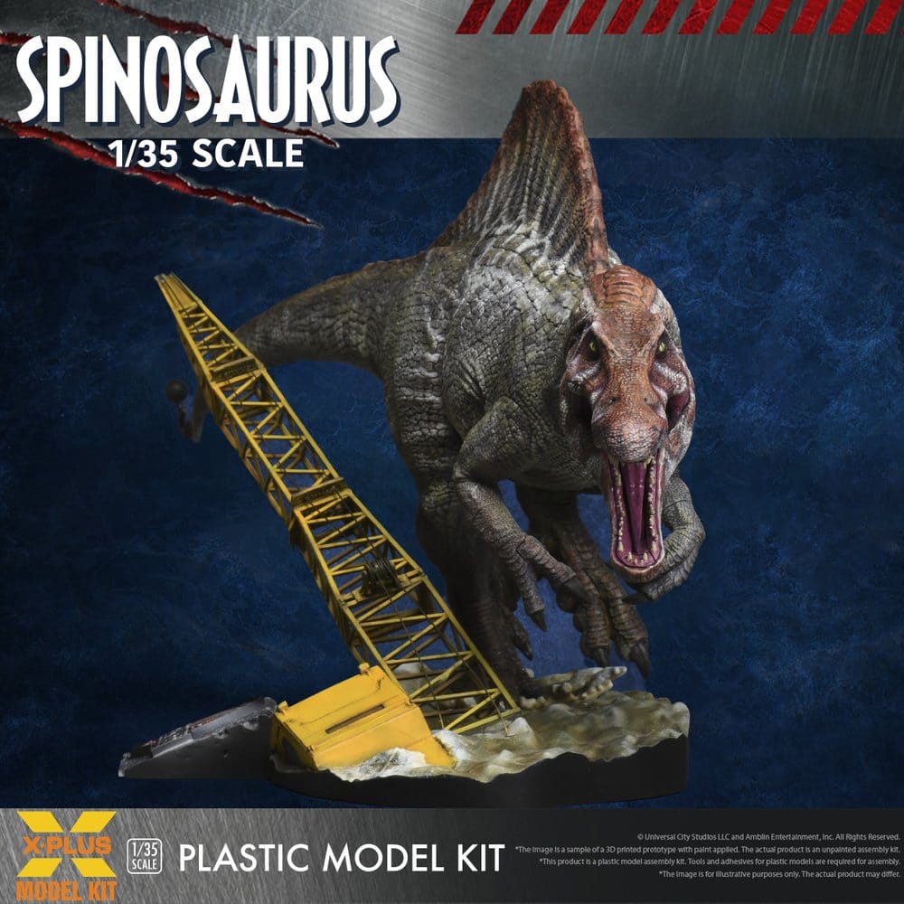 X-Plus Jurassic Park III Spinosaurus (Reproduction) 1/35 Plastic Model Kit