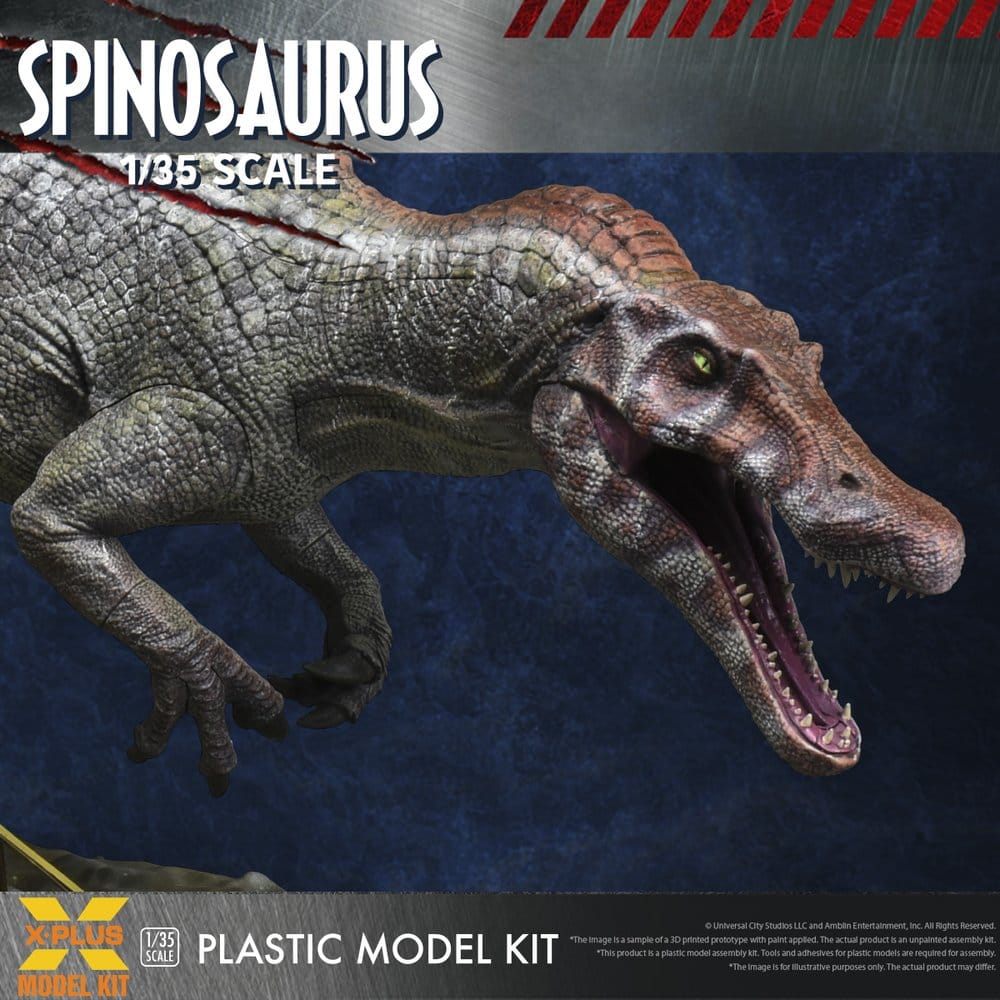 X-Plus Jurassic Park III Spinosaurus (Reproduction) 1/35 Plastic Model Kit