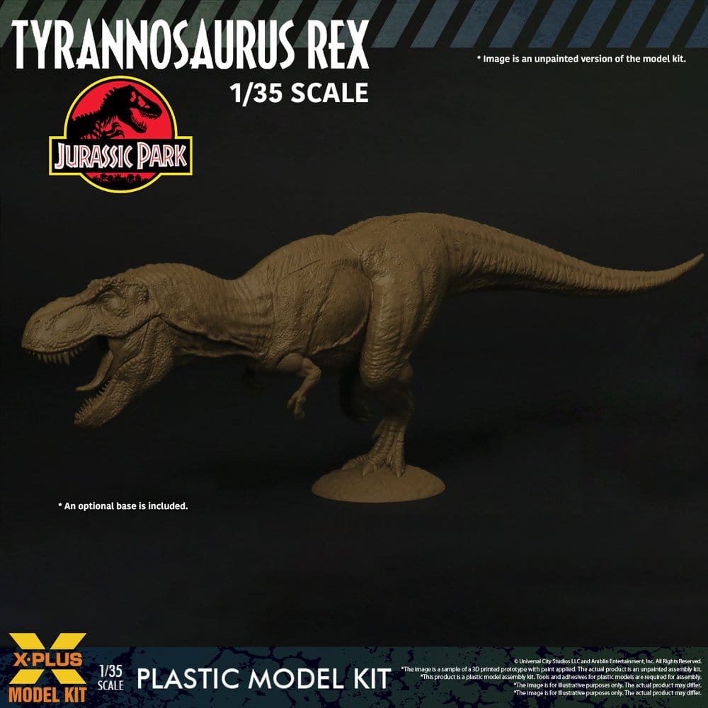 X-Plus Jurassic Park Tyrannosaurus Rex 1/35 Plastic Model Kit