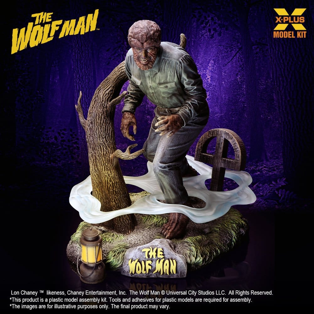 X-Plus The Wolf Man Lon Chaney Jr. as Wolf Man (Reproduction) 1/8 Plastic Model Kit