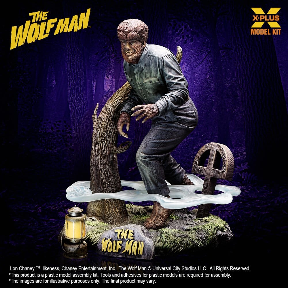X-Plus The Wolf Man Lon Chaney Jr. as Wolf Man (Reproduction) 1/8 Plastic Model Kit