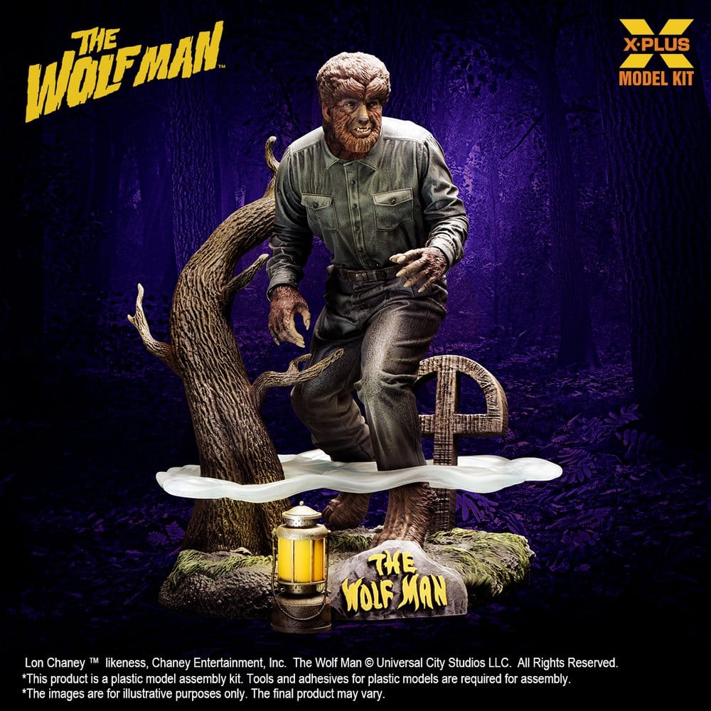 X-Plus The Wolf Man Lon Chaney Jr. as Wolf Man (Reproduction) 1/8 Plastic Model Kit