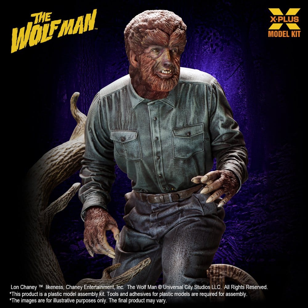 X-Plus The Wolf Man Lon Chaney Jr. as Wolf Man (Reproduction) 1/8 Plastic Model Kit