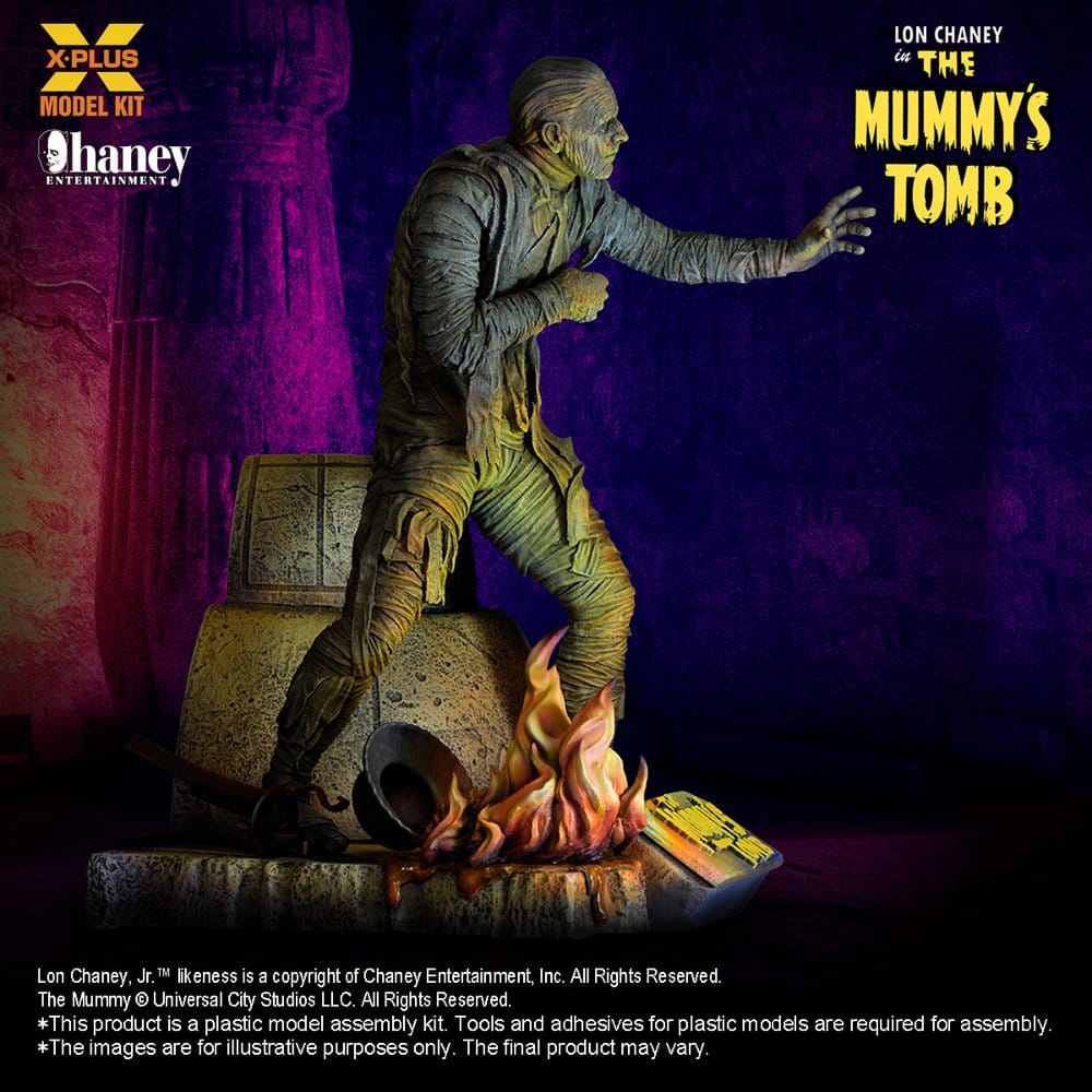 X-Plus Universal Monsters Lon Chaney Jr. as Mummy (Repro) 1/8 Plastic Model Kit