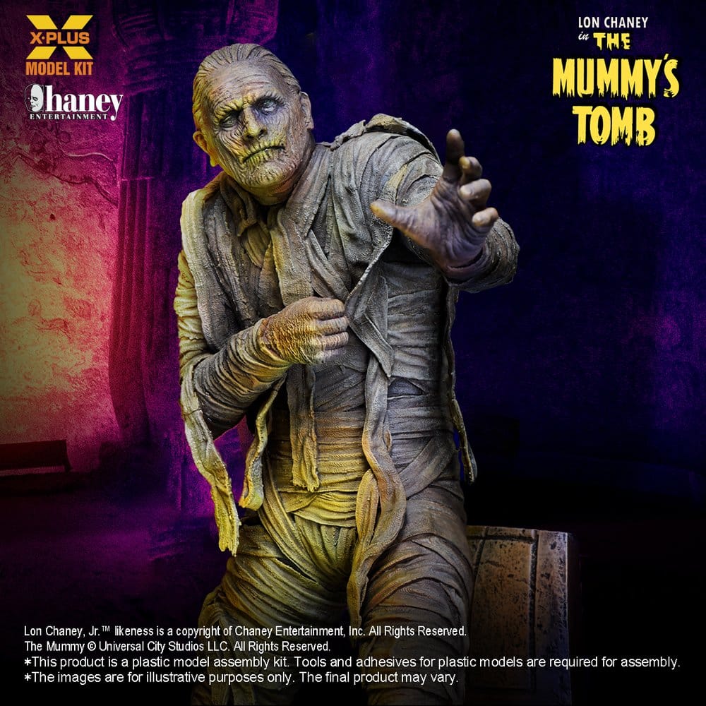 X-Plus Universal Monsters Lon Chaney Jr. as Mummy (Repro) 1/8 Plastic Model Kit