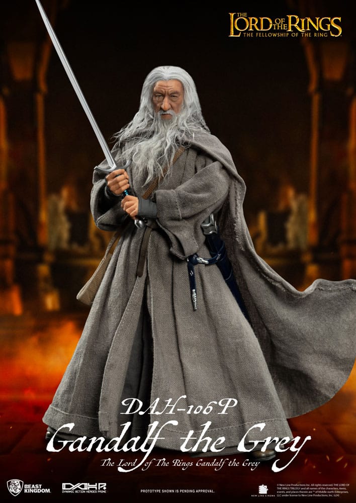 Herr der Ringe Gandalf der Graue Dynamic 8ction Heroes 1/9 Actionfigur