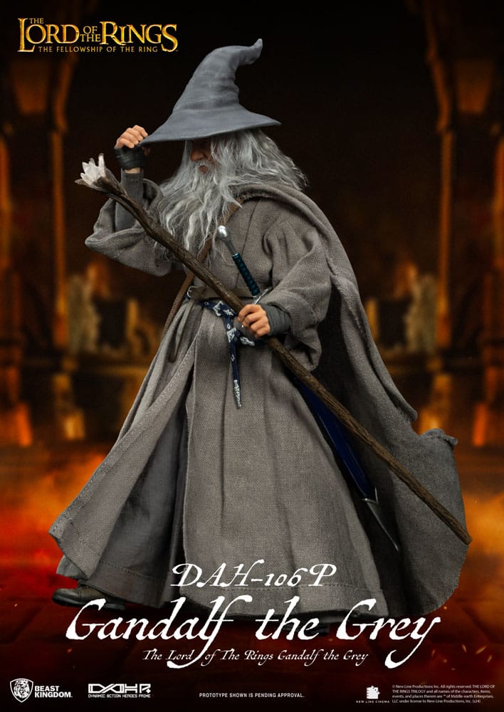 Herr der Ringe Gandalf der Graue Dynamic 8ction Heroes 1/9 Actionfigur