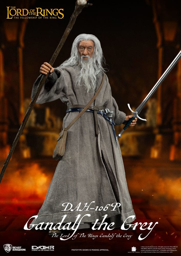 Herr der Ringe Gandalf der Graue Dynamic 8ction Heroes 1/9 Actionfigur