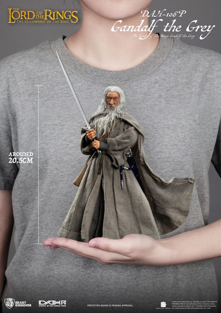 Herr der Ringe Gandalf der Graue Dynamic 8ction Heroes 1/9 Actionfigur