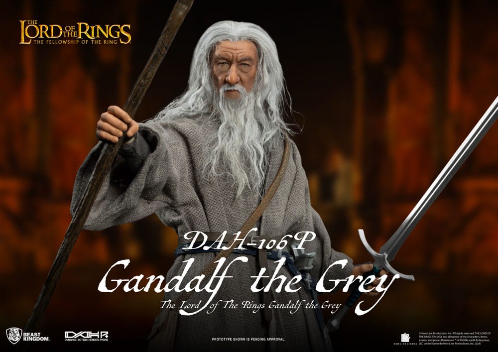 Herr der Ringe Gandalf der Graue Dynamic 8ction Heroes 1/9 Actionfigur