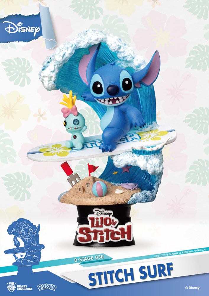 Disney Summer Series Surfer Stitch D-Stage Diorama