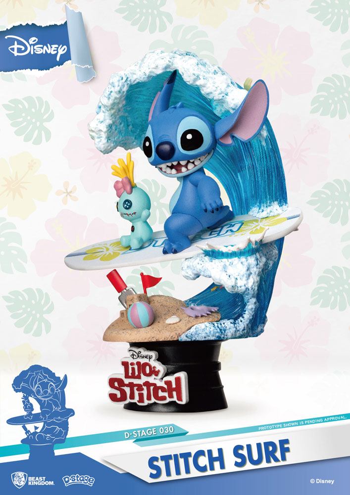Disney Summer Series Surfer Stitch D-Stage Diorama
