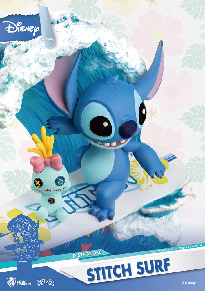 Disney Summer Series Surfer Stitch D-Stage Diorama