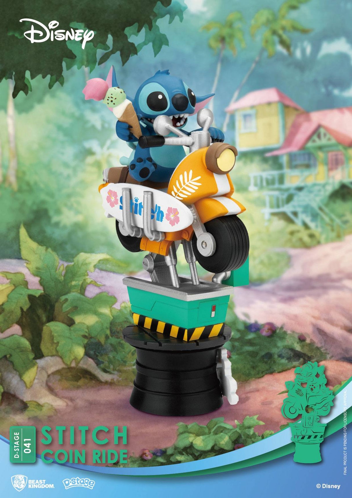 Disney D-Stage Stitch Coin Ride Diorama