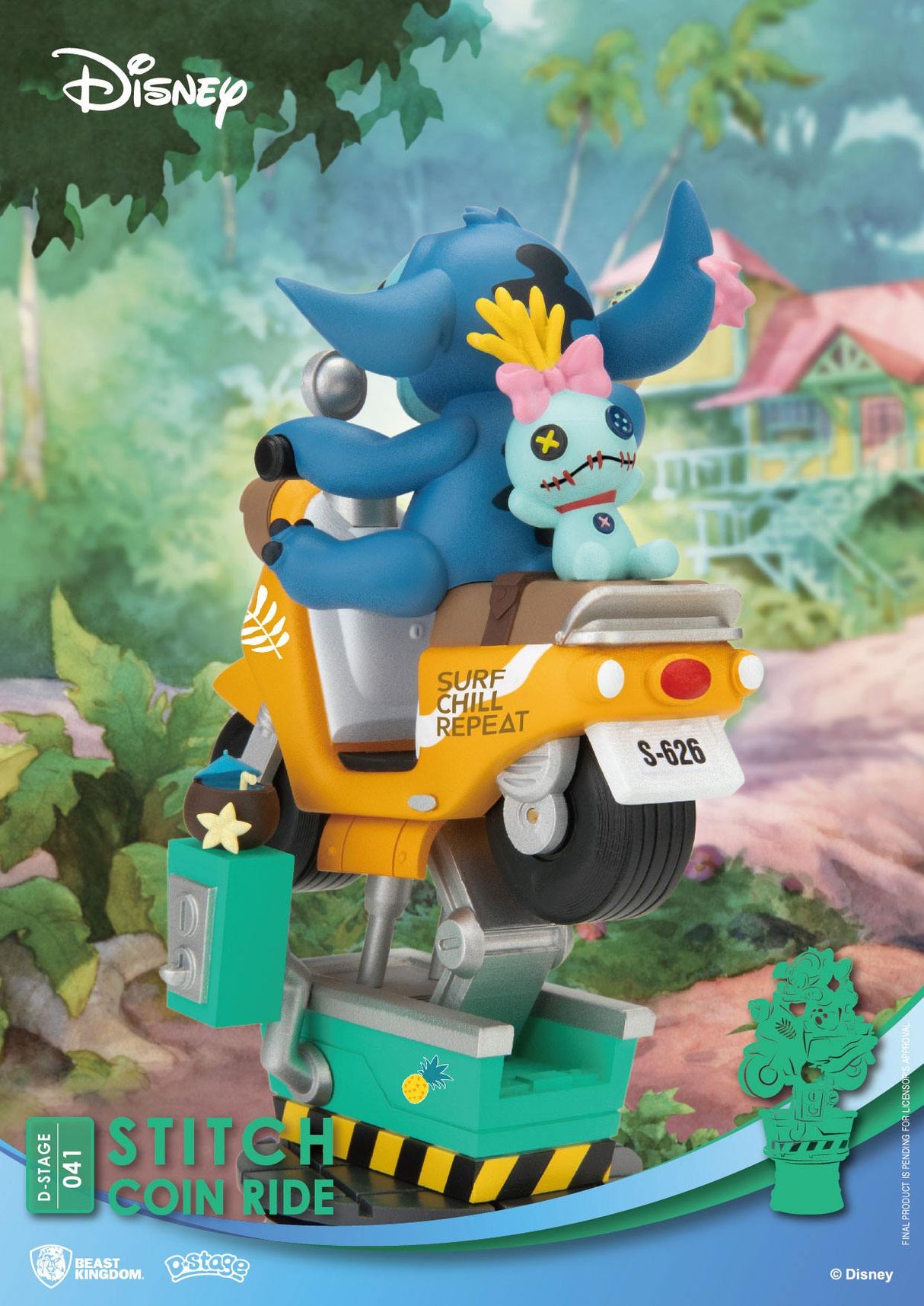 Disney D-Stage Stitch Coin Ride Diorama