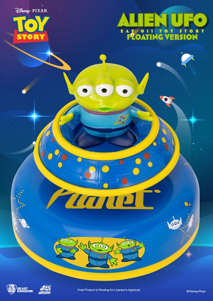 Toy Story Egg Attack Alien UFO Schwebe-Modell