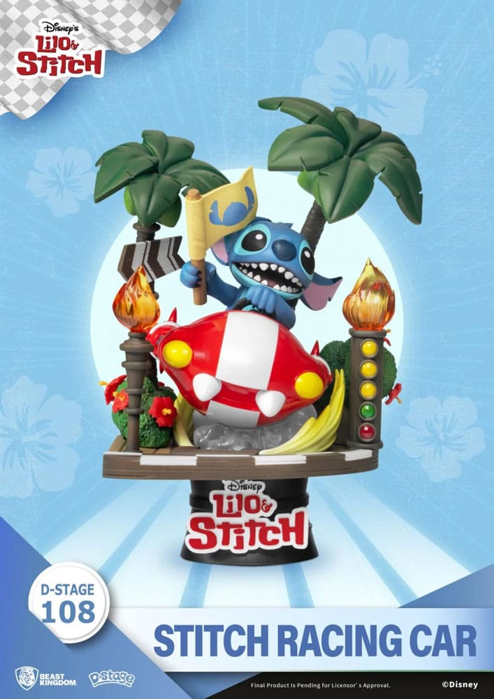 Disney Lilo & Stitch Stitch Racing Car Diorama
