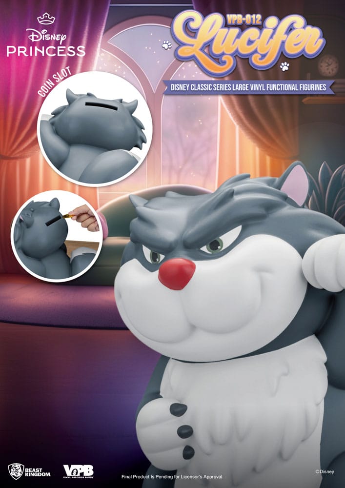 Cinderella Piggy Lucifer Vinyl Spardose