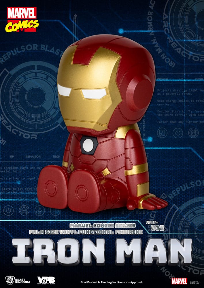 Classic Marvel Comics Iron-man Piggy Vinyl Spardose