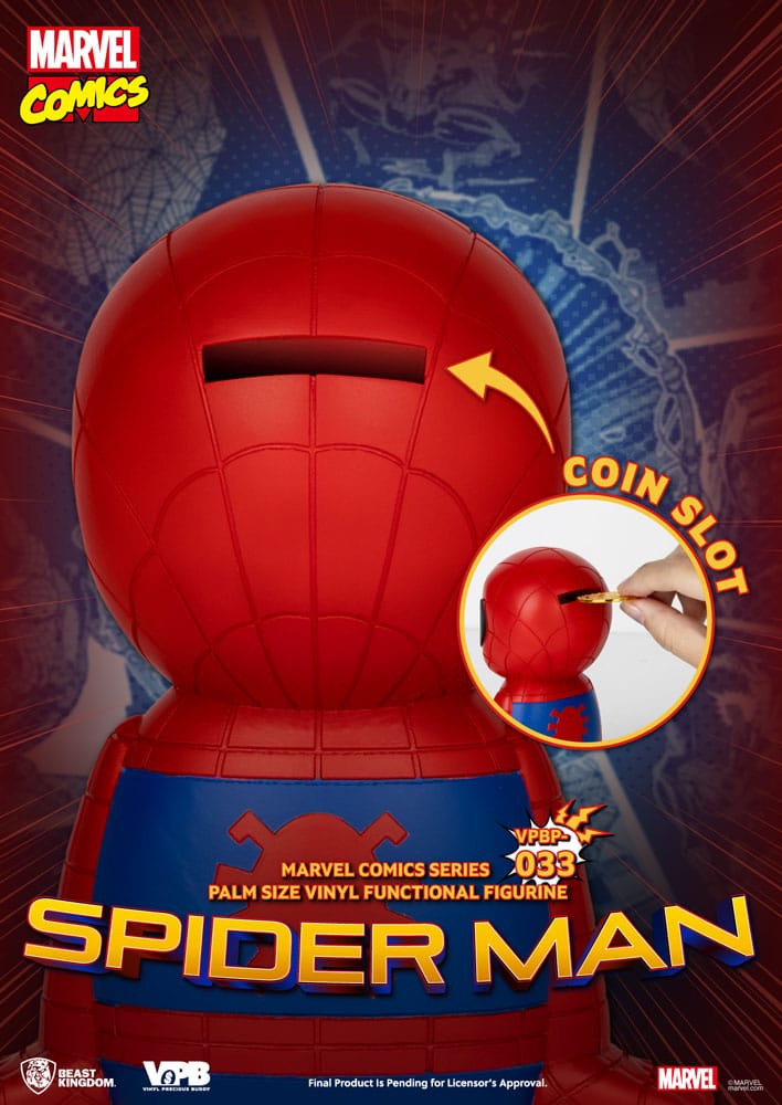 Classic Marvel Comics Spiderman Vinyl Piggy Spardose