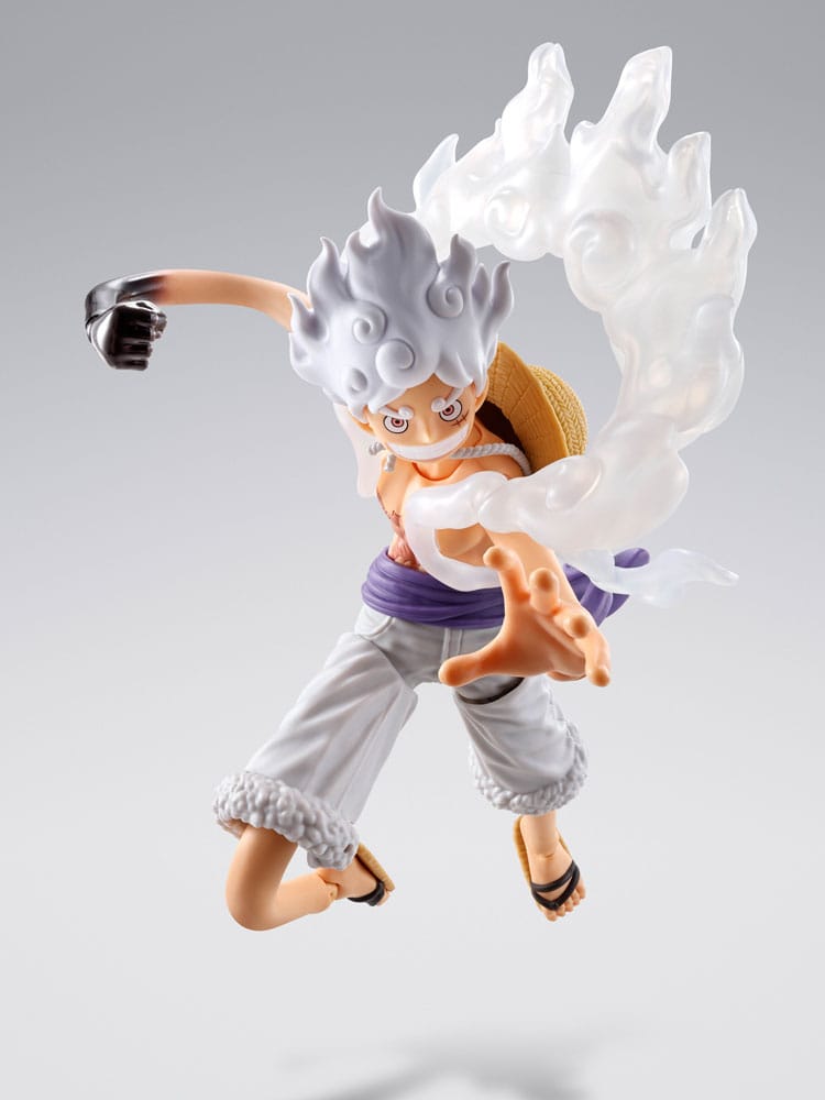 One Piece S.H.Figuarts Monkey D. Luffy Gear 5 Future Island Egghead Actionfigur