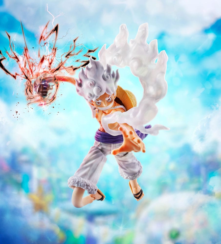One Piece S.H.Figuarts Monkey D. Luffy Gear 5 Future Island Egghead Actionfigur