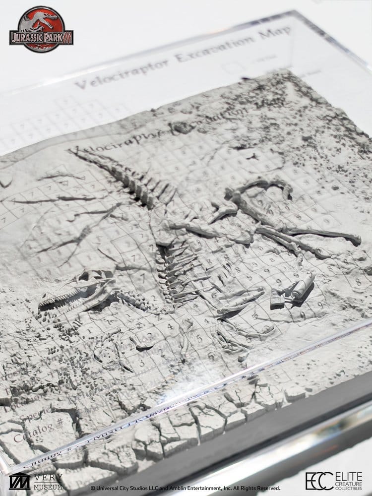 Jurassic Park III Velociraptor Ausgrabungskarte