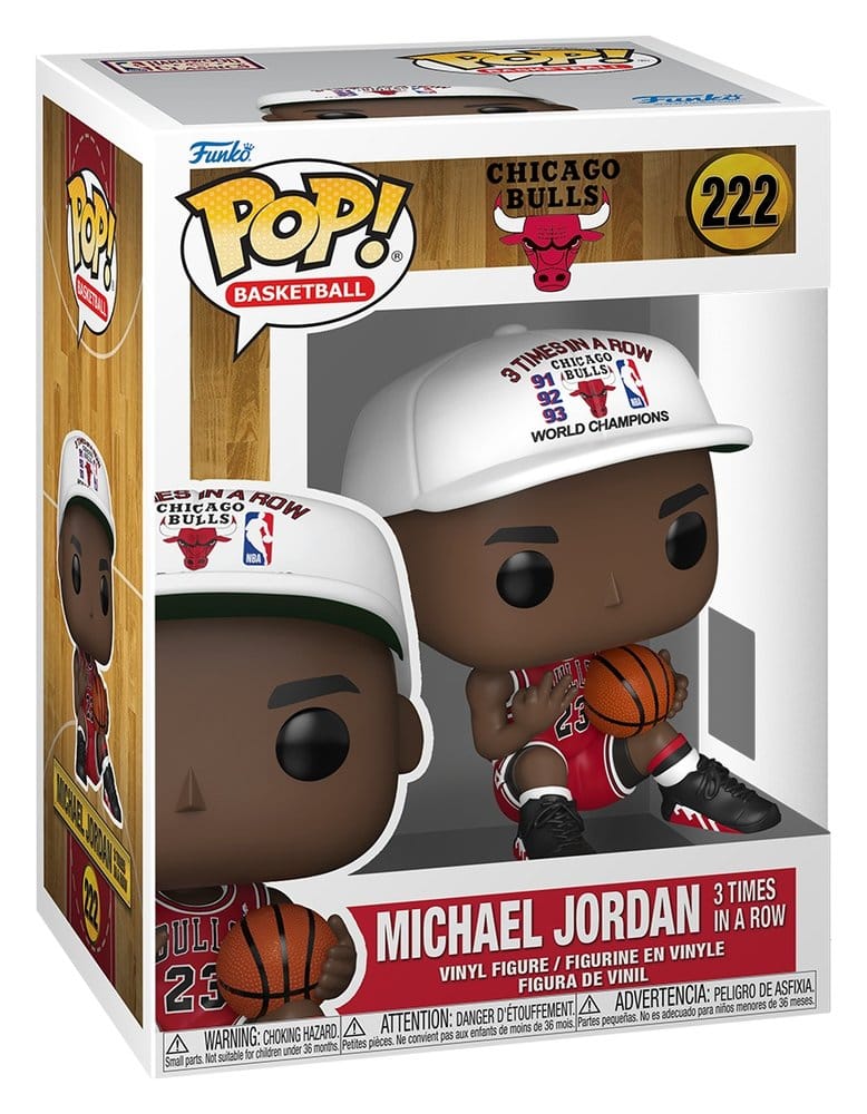 NBA Legends Chicago Bulls Michael Jordan 3 Times in a Row POP! Sports Vinyl Figur