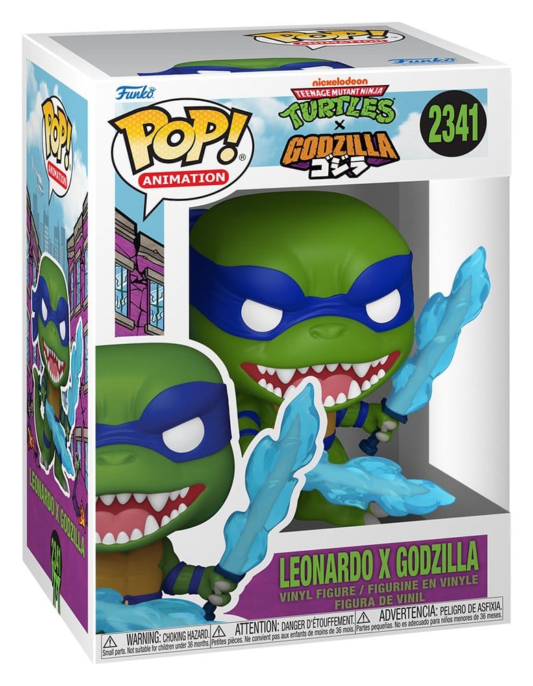 Godzilla x Turtles Leonardo X Godzilla POP! Animation Vinyl Figur