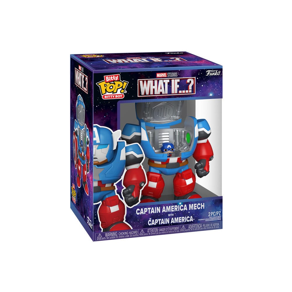 Marvel WI- CA Mech w/Cap Bitty POP! Bots Figur