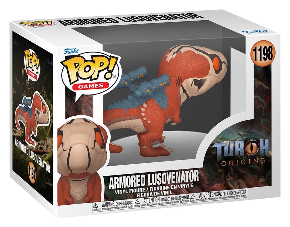 Turok Armored Lusovenator POP! Games Vinyl Figur