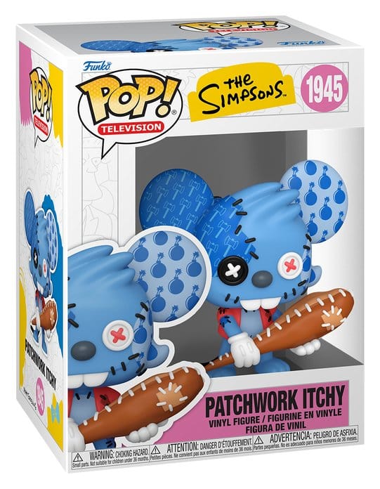 Die Simpsons Itchy Patchwork POP! Animation Vinyl Figur