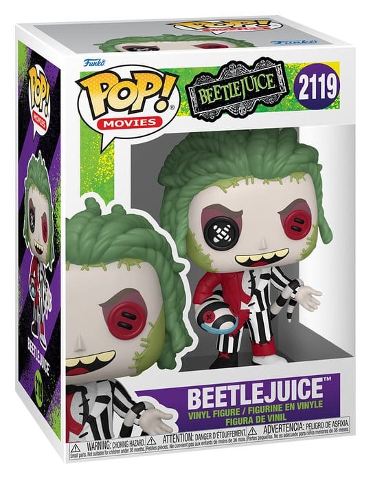 Beetlejuice Patchwork Beetlejuice POP! Movies Vinyl Figur